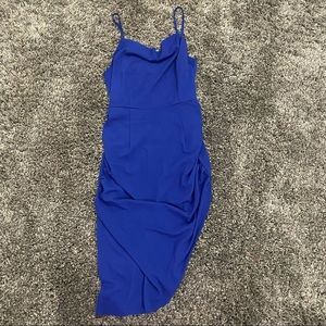 SHEIN Blue Asymmetrical Dress